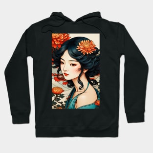 Floral nature woman Hoodie